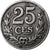 Luxembourg, Charlotte, 25 Centimes, 1919, Iron, EF(40-45), KM:32