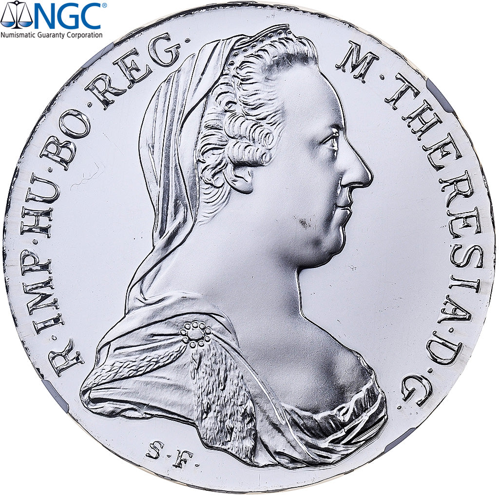 Austria Maria Theresa Thaler 1780 Vienna Restrike Silver NGC PF70