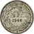 Switzerland, 1/2 Franc, 1948, Bern, Silver, EF(40-45), KM:23
