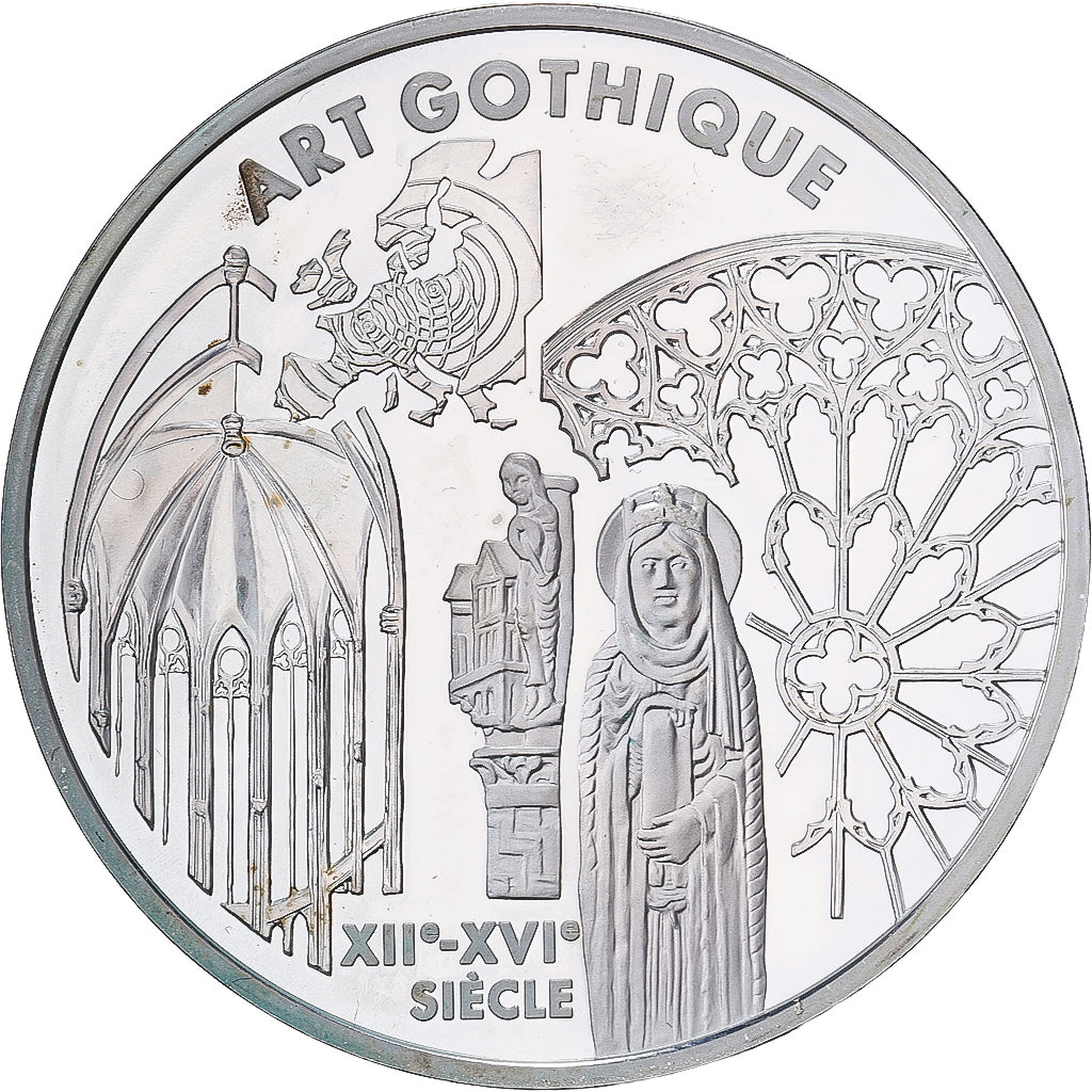 France 6.55957 Francs Europa - L'art gothique 1999 Paris Silver AU