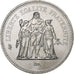 France, 50 Francs, Hercule, 1977, Paris, Silver, MS(60-62), Gadoury:882, Le