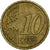Greece, 10 Euro Cent, 2009, Athens, VF(20-25), Brass, KM:211
