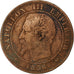 France, Napoleon III, 2 Centimes, 1856, Rouen, Bronze, VF(30-35), Gadoury:103