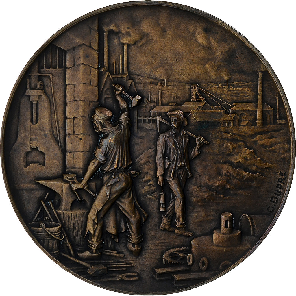 Médaille En Bronze Société Pour La Défense Du Commerce De Marseille - XXe Siècle