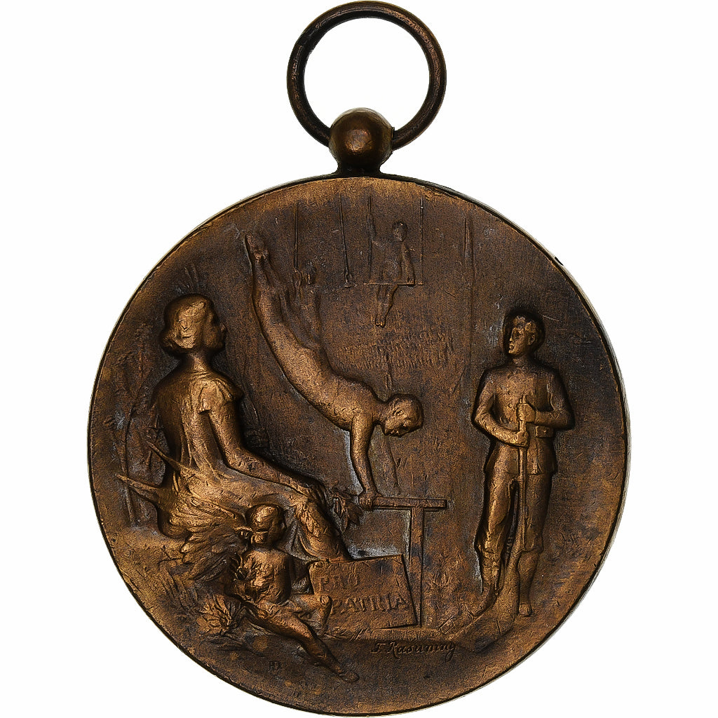 Médaille Française Vintage En Bronze – Déco Ancienne Et Authentique