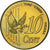 Denmark, 10 Euro Cent, Fantasy euro patterns, Essai-Trial, Proof, 2002, Brass