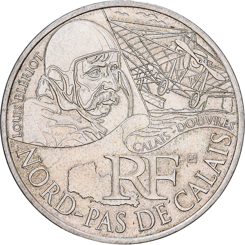 France 10 Euro Nord-Pas De Calais 2012 Monnaie de Paris Silver EF