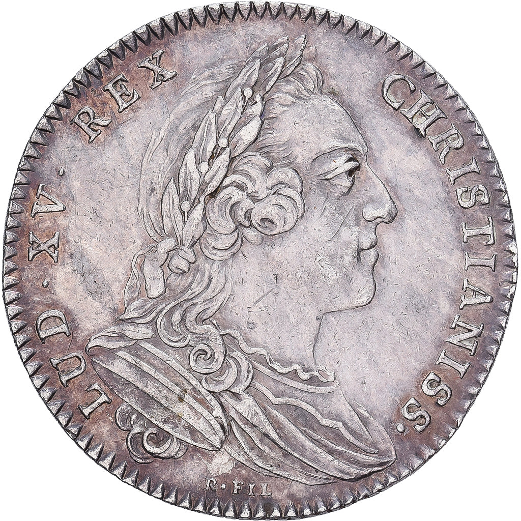 Monnaie Royale Française écu En Argent - Louis XV - Période Louis XIII à Louis XVI - Pièce Ancienne