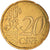 France, 20 Euro Cent, 1999, Paris, BU, MS(65-70), Brass, KM:1286