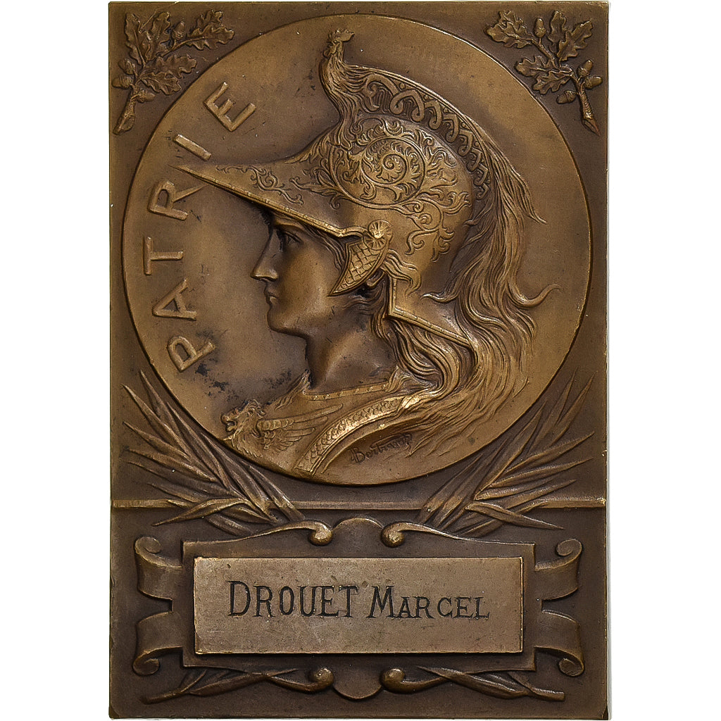 FRANCE MEDAILLE EN BRONZE DORE DU CONCOURS INTERNATIONAL D'AMBULANCIER DU COURGAIN CALAIS 1910 ATTRIBUE A FRANCE MEDAILLE EN BRONZE DORE DU CONCOURS INTERNATIONAL D'AMBULANCIER DU COURGAIN CALAIS 1910 ATTRIBUE A