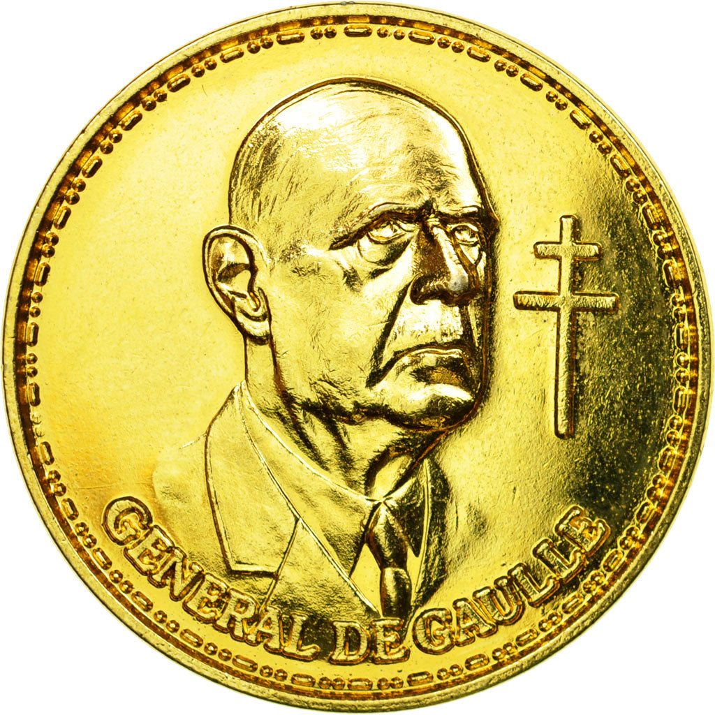 France Médaille Mémorial du Général de Gaulle 1972 Or FDC