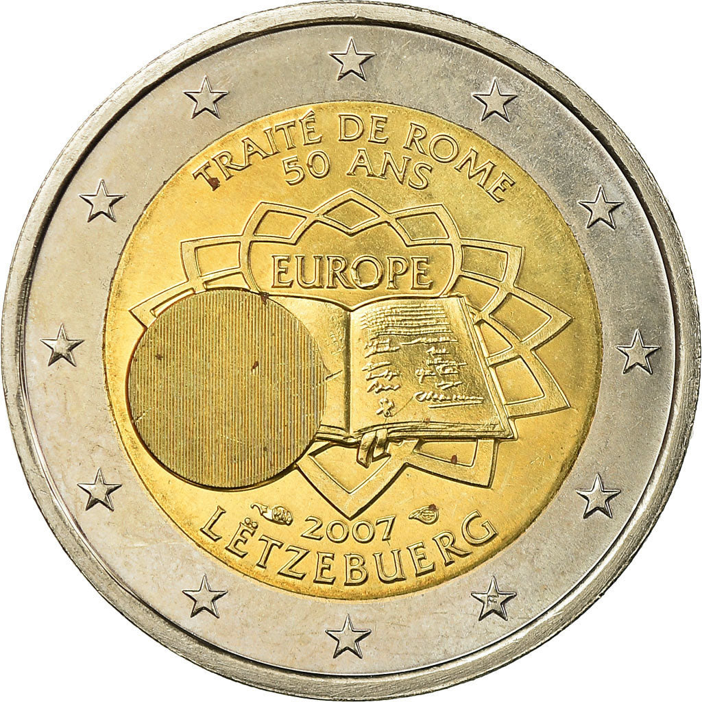 Piece 2 Euros Traite De Rome 50 Ans 2007 Valeur