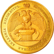 Russia, Medal, Russian academy of St. Petersburg, Gold, Extremely rare