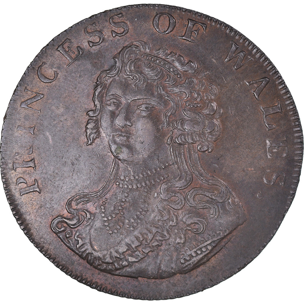 Coin Great Britain Middlesex Princess of Wales Halfpenny Token