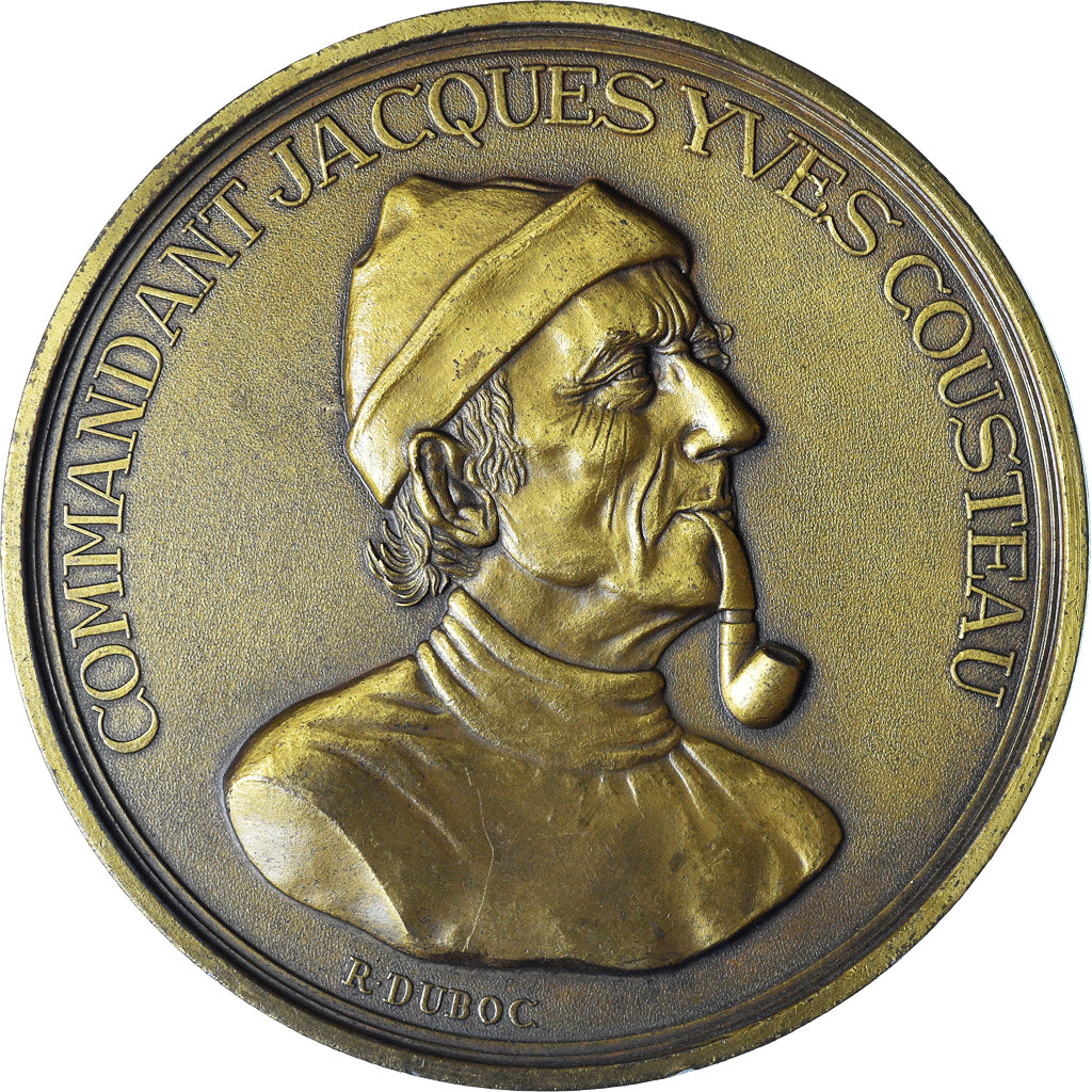 MED13625 - MEDAILLE Cdt JACQUES YVES COUSTEAU LA CALYPSO par DUBOC