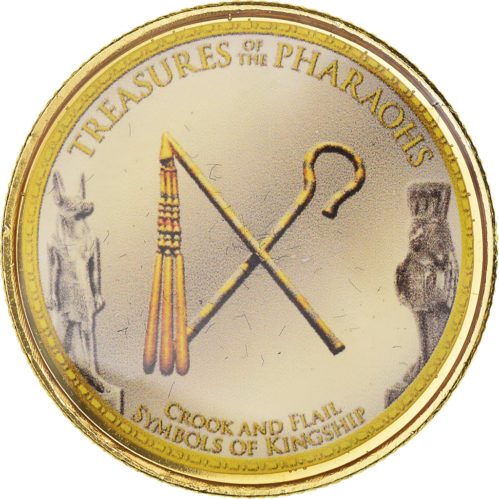 Pendentif Médaille Égypte En Laiton Doré - Bijou Fantaisie Neuf Avec étiquettes