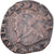 Coin, France, Charles X, Double Tournois, 1592, Troyes, EF(40-45), Copper