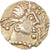 Coin, France, Triens, Sigebert Moneyer, 7th century, Banassac, AU(55-58), Gold
