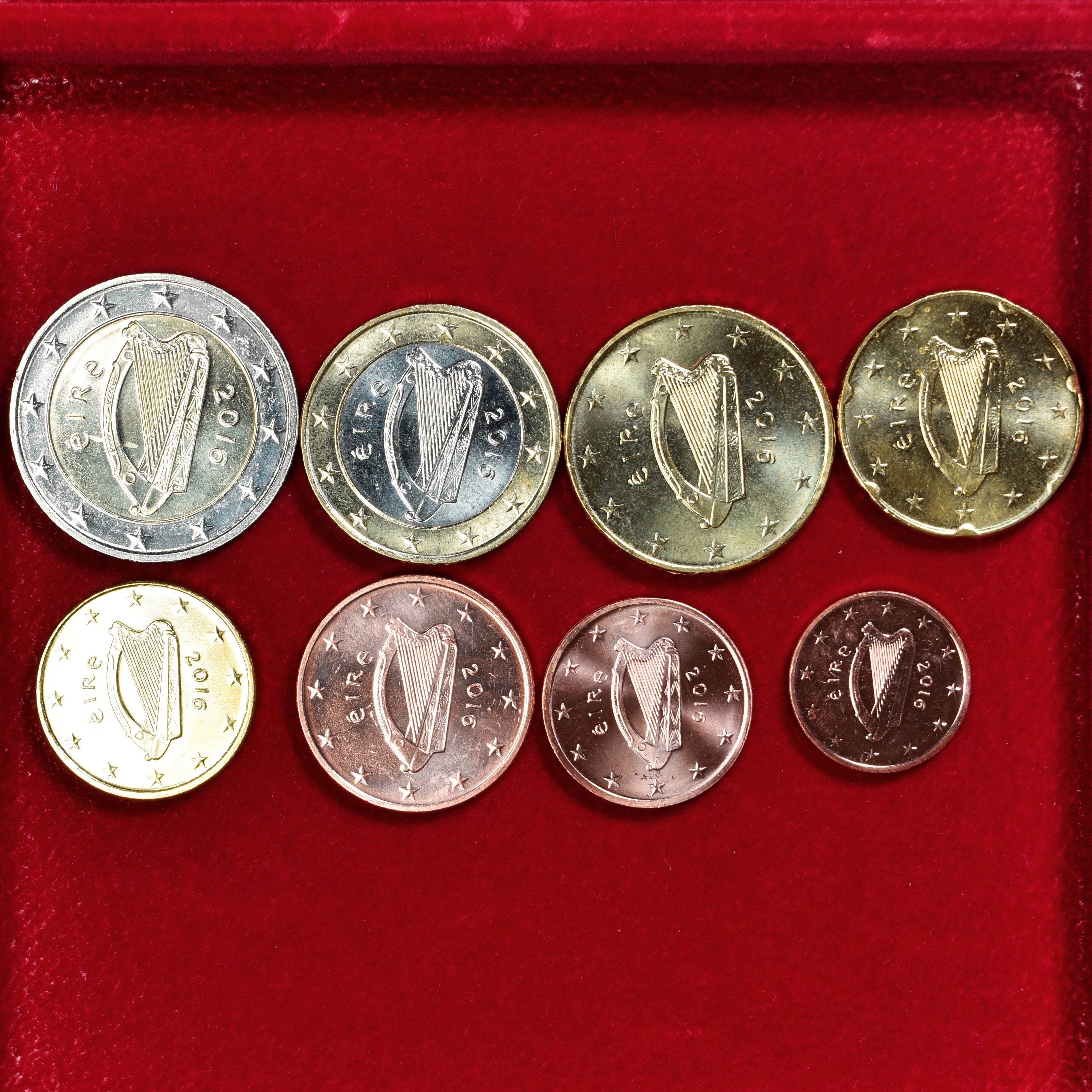 IRELAND REPUBLIC Euro-Set 2016 Série de 8 pièces Euro. MS(63