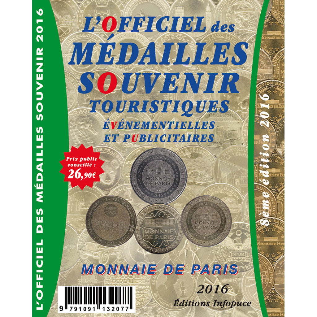 Book Tourists-Tokens France Monnaie de Paris 2016 Safe:1864/16 –