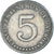 Coin, Panama, 5 Centesimos, 1968