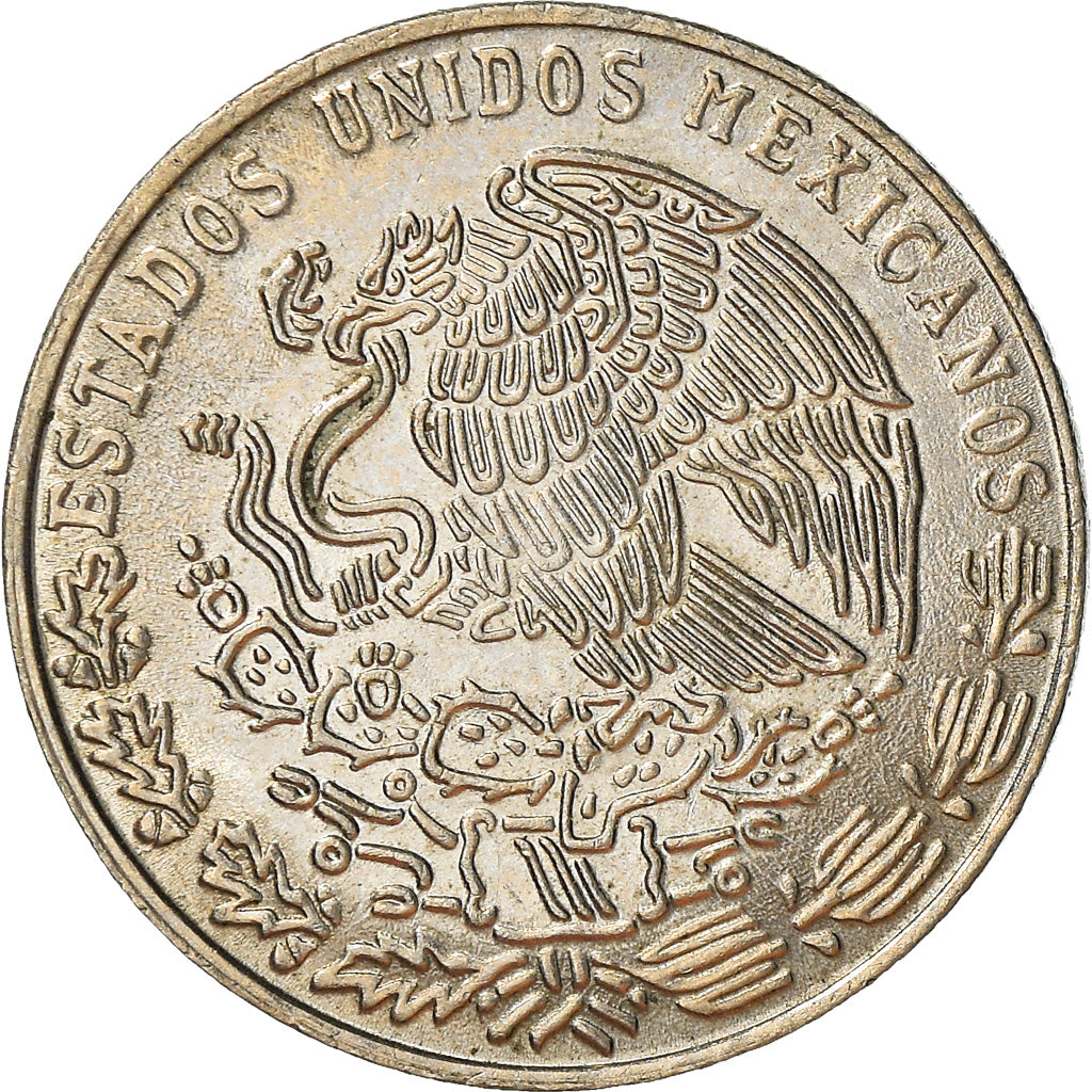 Moneda México 20 Centavos 1978 Mexico City BC+ Cobre - níquel KM
