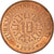 Coin, Turkmanistan, 10 Tenge, 1993, MS(60-62), Copper Plated Steel, KM:3