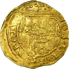 Coin, Spain, Jeanne et Charles, Escudo, Seville, AU(50-53), Gold
