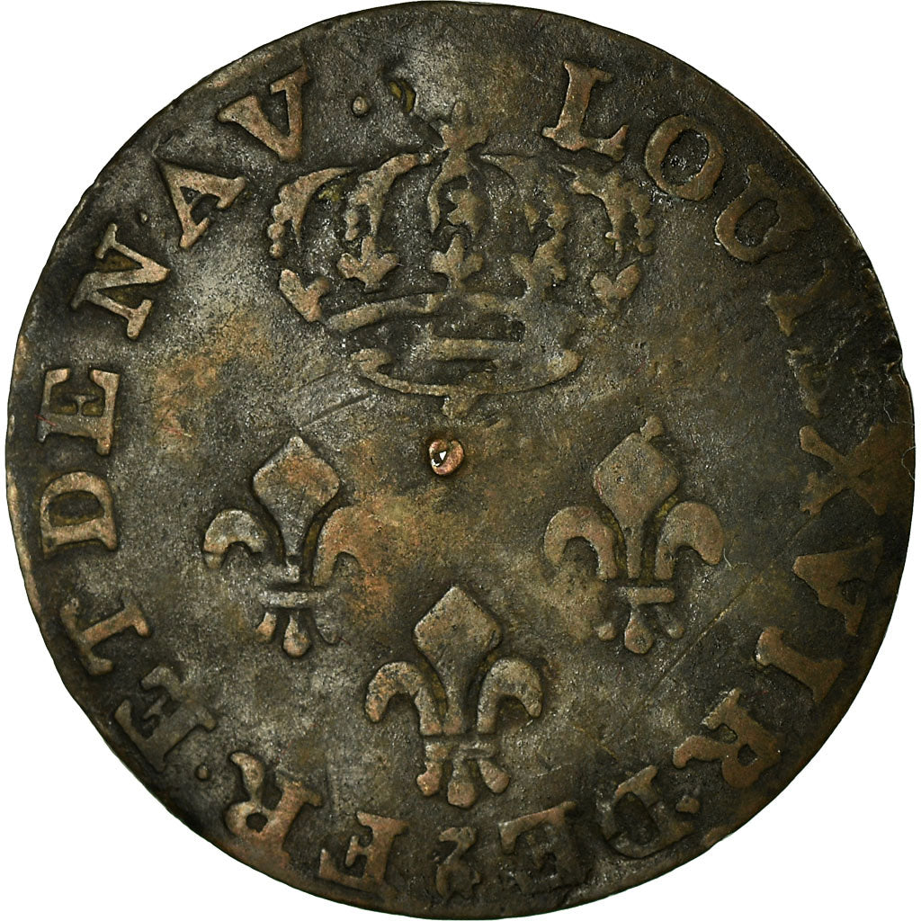 Coin FRENCH GUIANA Louis XVI 2 Sous 1780 Paris VF(20-25) Billon KM 