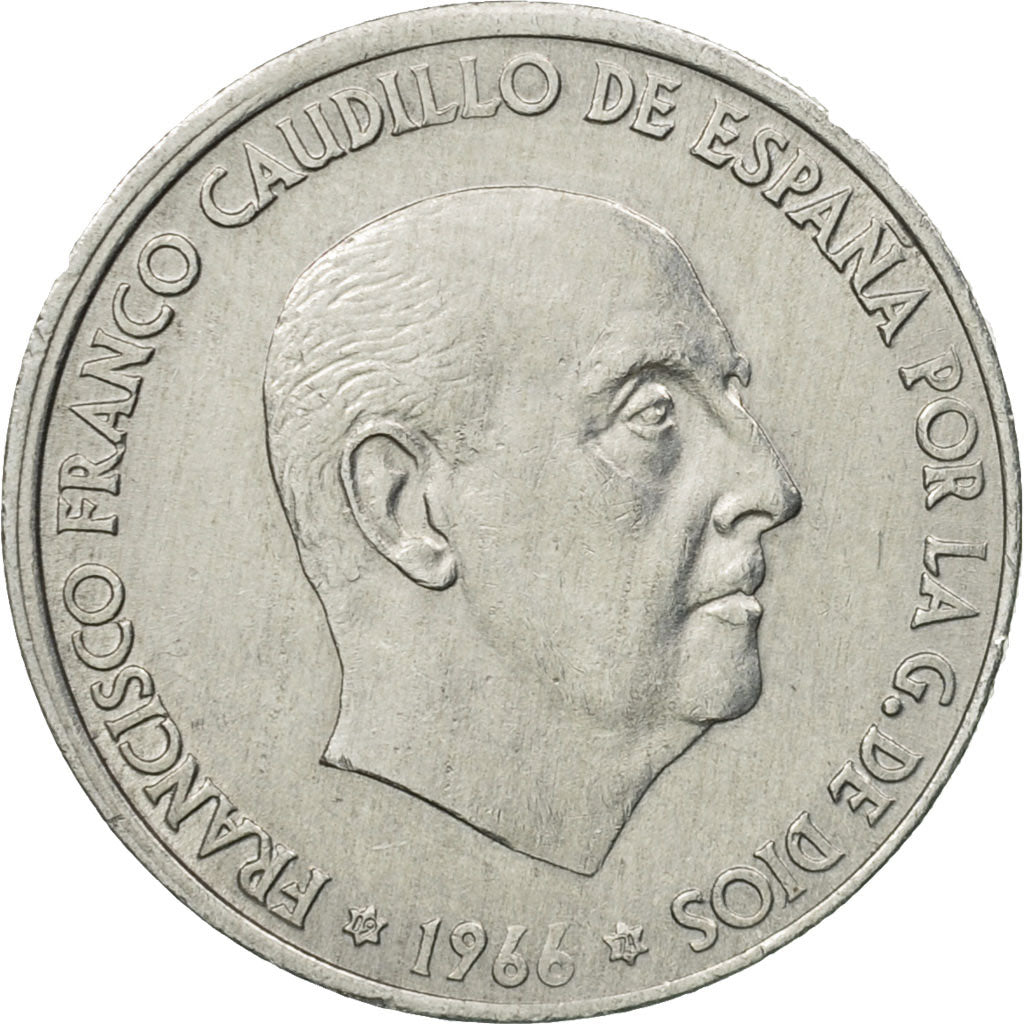 Coin Spain Francisco Franco caudillo 50 Centimos 1971 VF(30