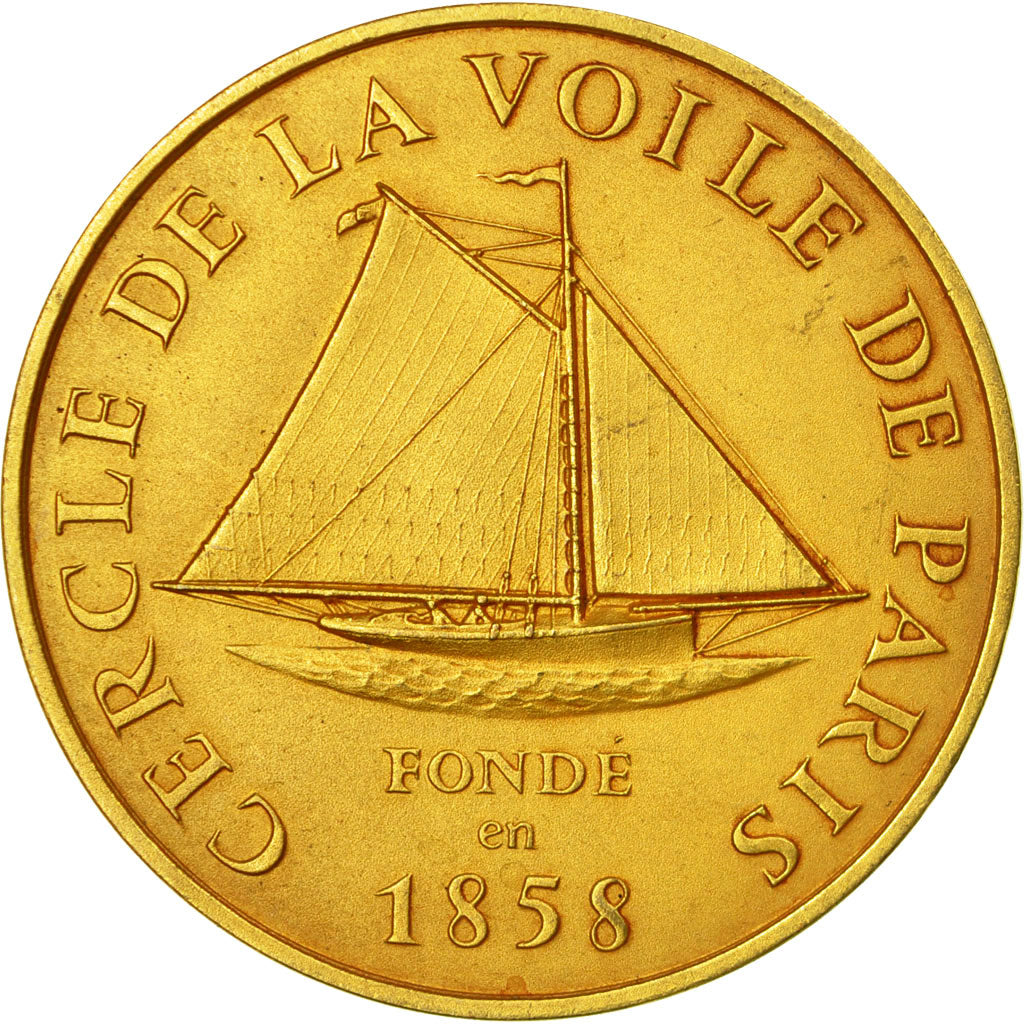 Médaille Voile Bronze Vintage Nautique Rétro Médaille Voile Bronze Vintage Nautique Rétro