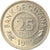 Coin, Guyana, 25 Cents, 1989, AU(55-58), Copper-nickel, KM:34