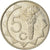 Coin, Namibia, 5 Cents, 1993, Vantaa, EF(40-45), Nickel plated steel, KM:1