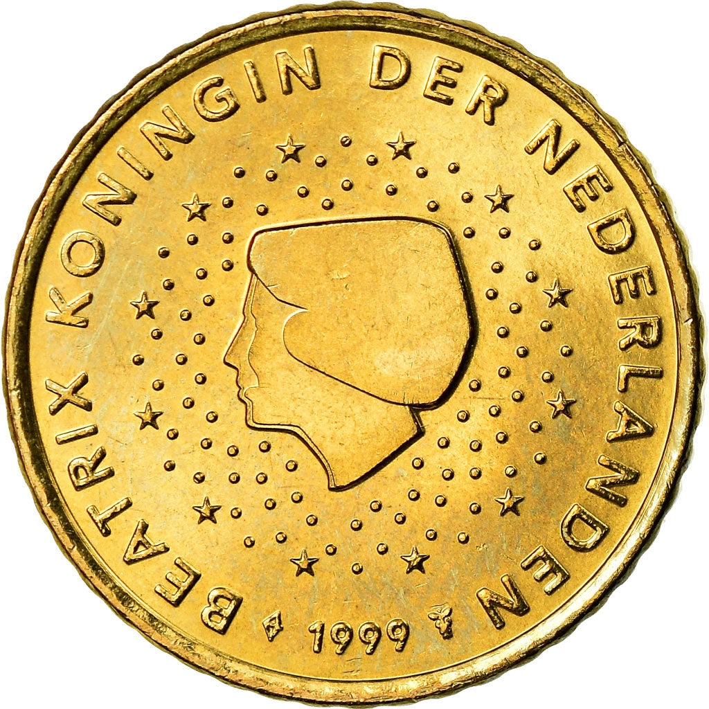 Netherlands 50 Euro Cent 1999 AU(55-58) Brass KM:239 – Numiscorner.com