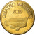 Coin, CABINDA, 4 macutas, 2019, MS(63), Brass