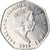 Coin, Falkland Islands, 50 Pence, 2018, Pingouins - Manchot sauteur, MS(65-70)