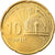 Coin, Azerbaijan, 10 Qapik, Undated (2006), MS(63), Brass plated steel, KM:42