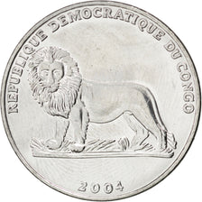 Coin, CONGO, DEMOCRATIC REPUBLIC, Franc, 2004, MS(63), Nickel Clad Steel, KM:158