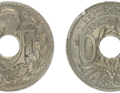 The 1938-1939 10 centimes coin