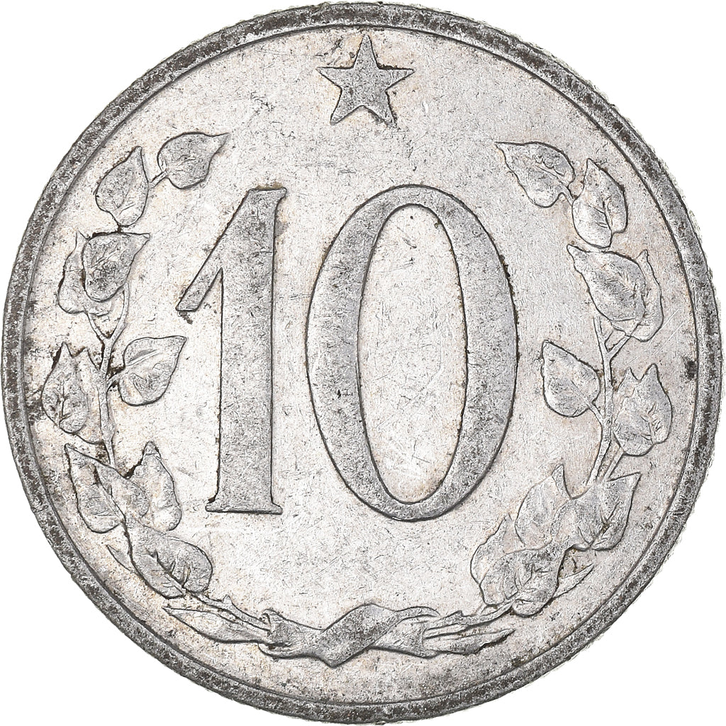 Munten, Tsjecho-Slowakije, 10 Haleru, 1965