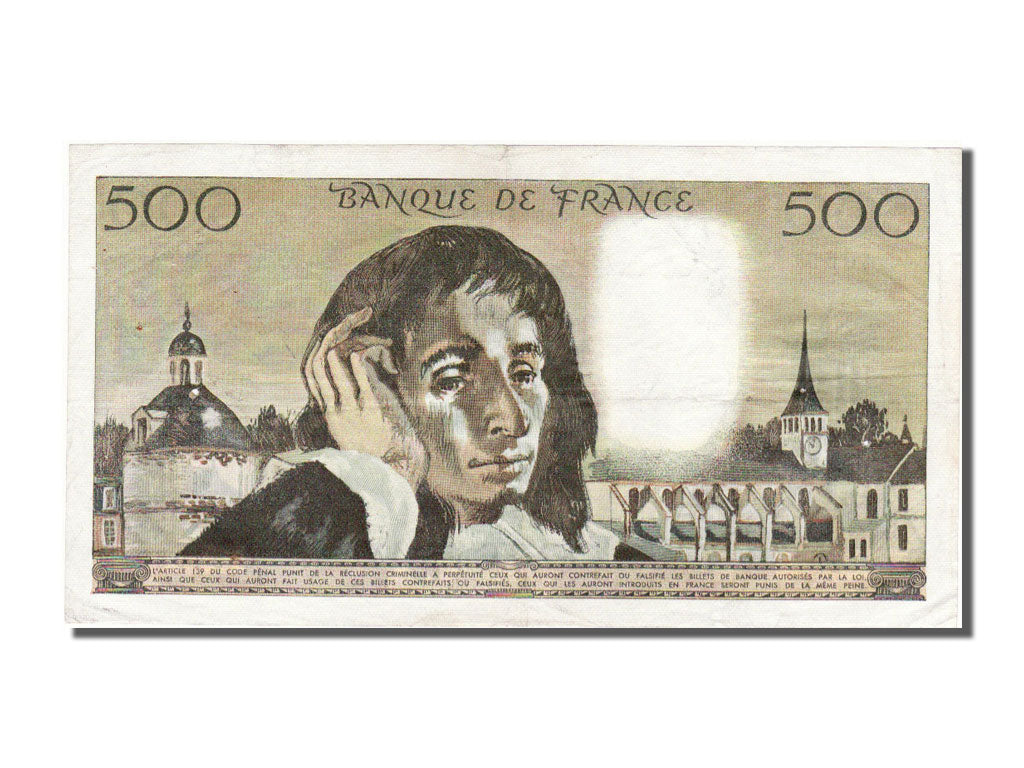 Banknote, France, 500 Francs, 500 F 1968-1993 ''Pascal'', 1971, 1971-12-02
