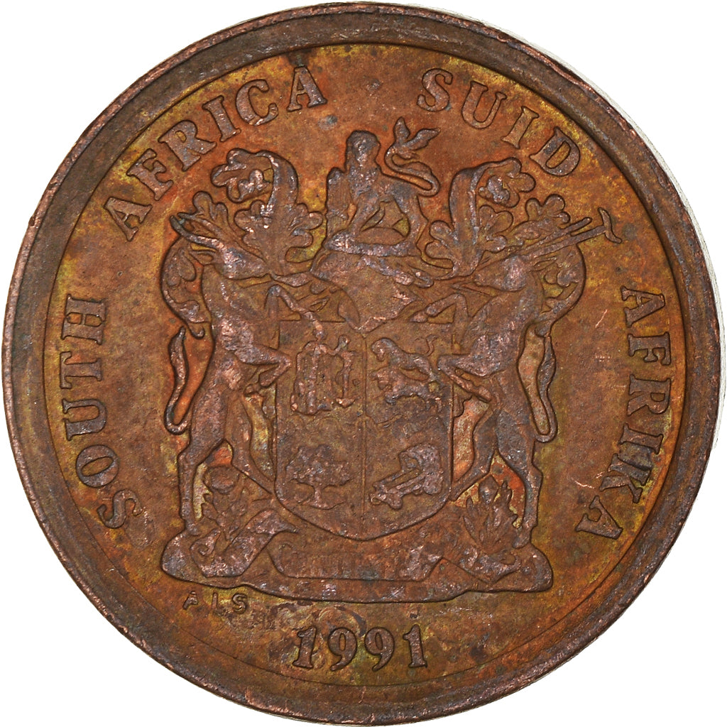 Münze, Südafrika, 5 Cents, 1991
