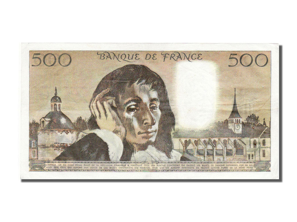 Billet, France, 500 Francs, 500 F 1968-1993 ''Pascal'', 1976, 1976-04-01, TTB