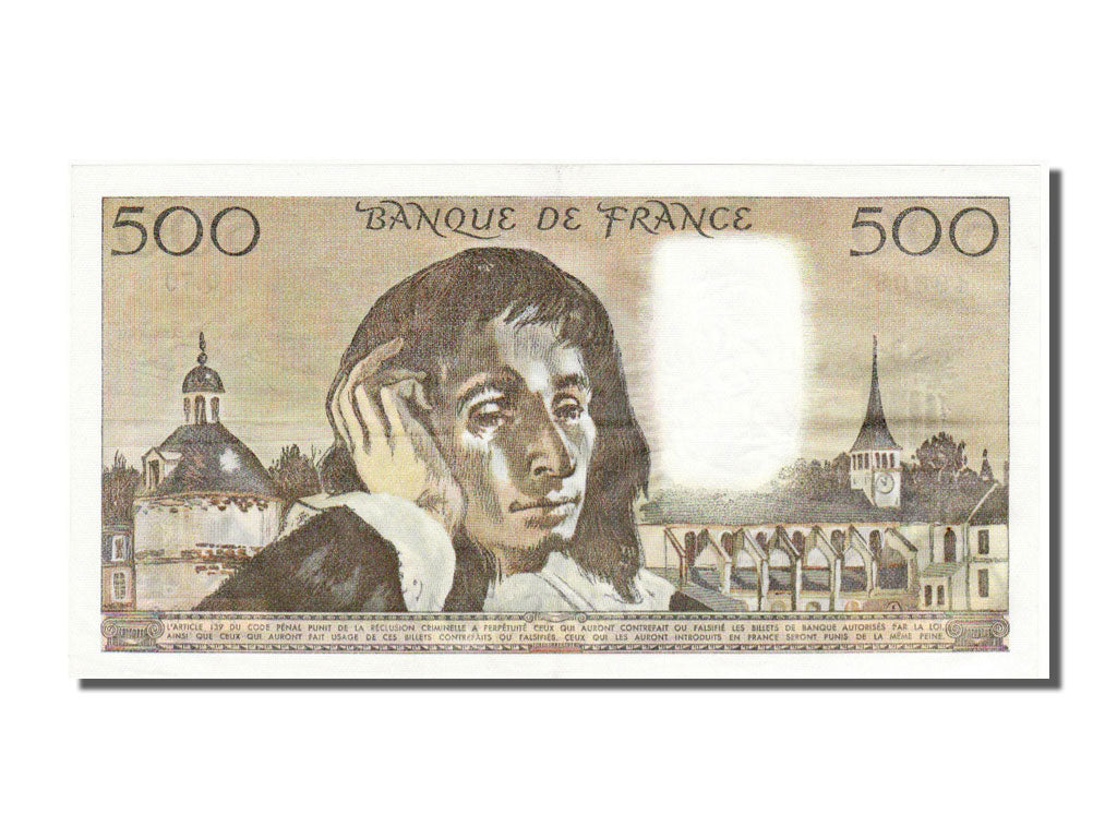 Banknote, France, 500 Francs, 500 F 1968-1993 ''Pascal'', 1977, 1977-02-03