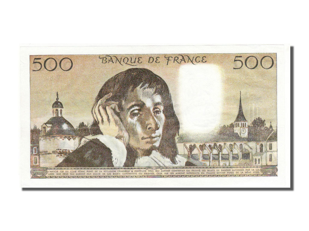 Banknote, France, 500 Francs, 500 F 1968-1993 ''Pascal'', 1977, 1977-11-03
