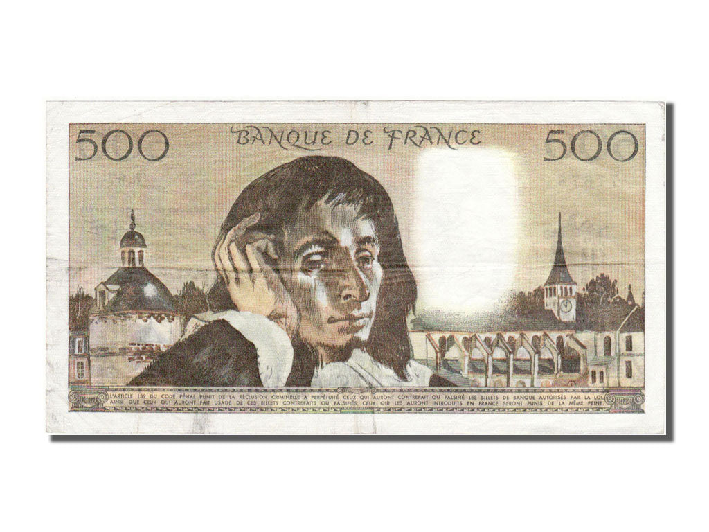 Banconote, Francia, 500 Francs, 500 F 1968-1993 ''Pascal'', 1978, 1978-10-05