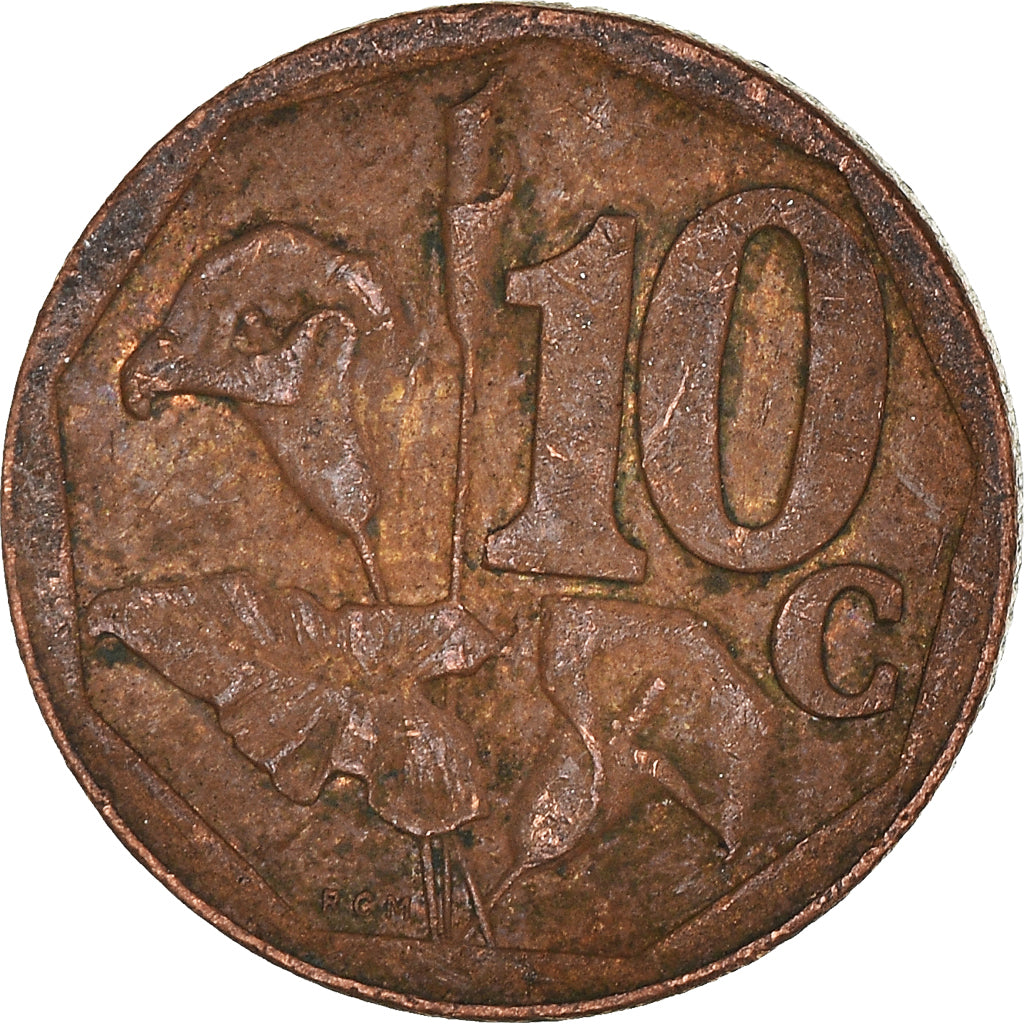 Moeda, África do Sul, 10 Cents, 2014