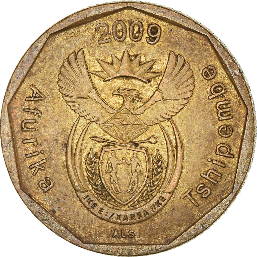 Moneda, Sudáfrica, 20 Cents, 2009