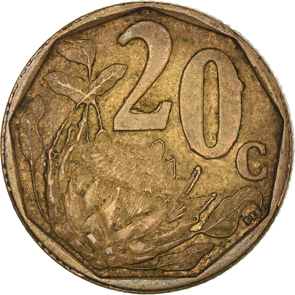 Moneda, Sudáfrica, 20 Cents, 2009