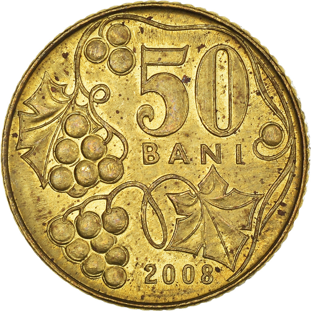 Monnaie, Moldavie, 50 Bani, 2008
